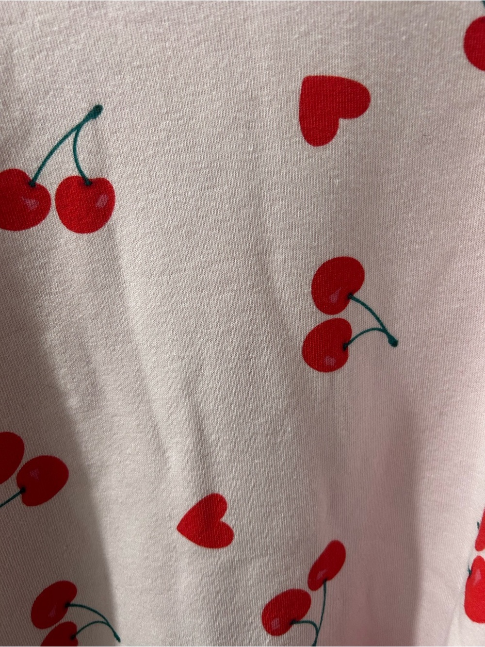 Grayson Threads Pink Crewneck Sweatshirt with Red Cherry Print - Picture 3 of 4